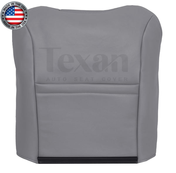2002, 2003 Ford F150 Lariat Super Crew , Crew Cab Driver Side Lean Back  Leather Seat Cover Gray