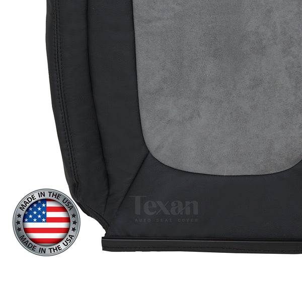 2004, 2005 Dodge Ram 1500, 2500, 3500 Laramie Driver Side Lean Back Leather Replacement Seat Cover Dark Gray