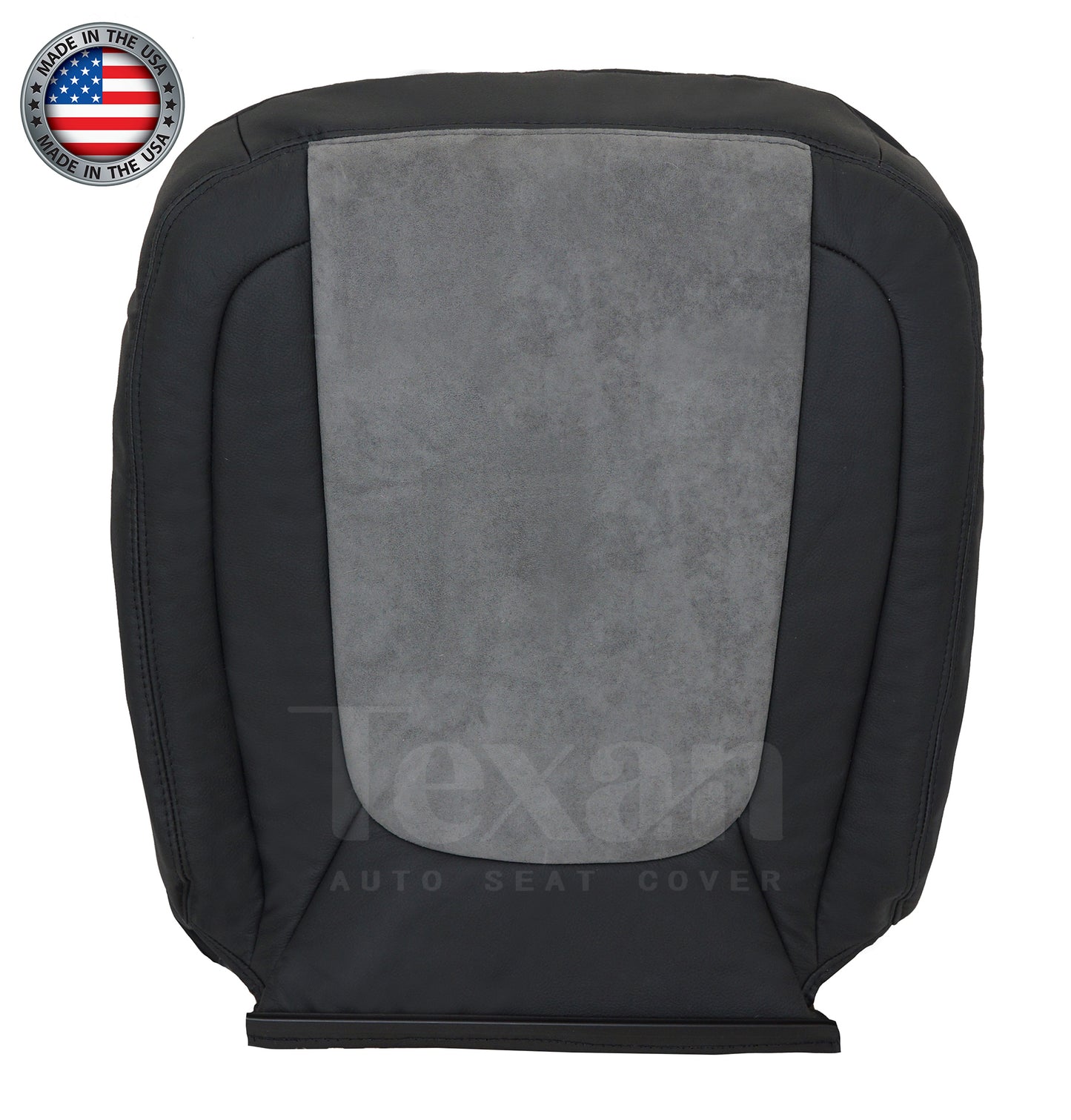 2004, 2005 Dodge Ram 1500, 2500, 3500 Laramie Driver Side Lean Back Leather Replacement Seat Cover Dark Gray