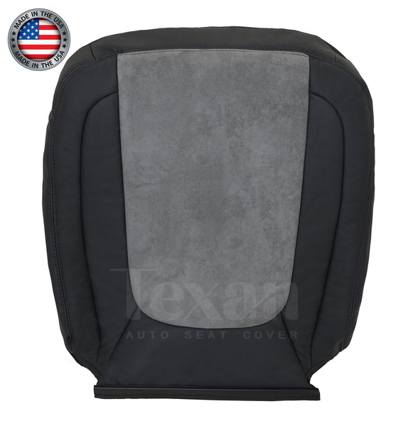 2004, 2005 Dodge Ram 1500, 2500, 3500 Laramie Driver Side Lean Back Synthetic Leather Replacement Seat Cover Dark Gray