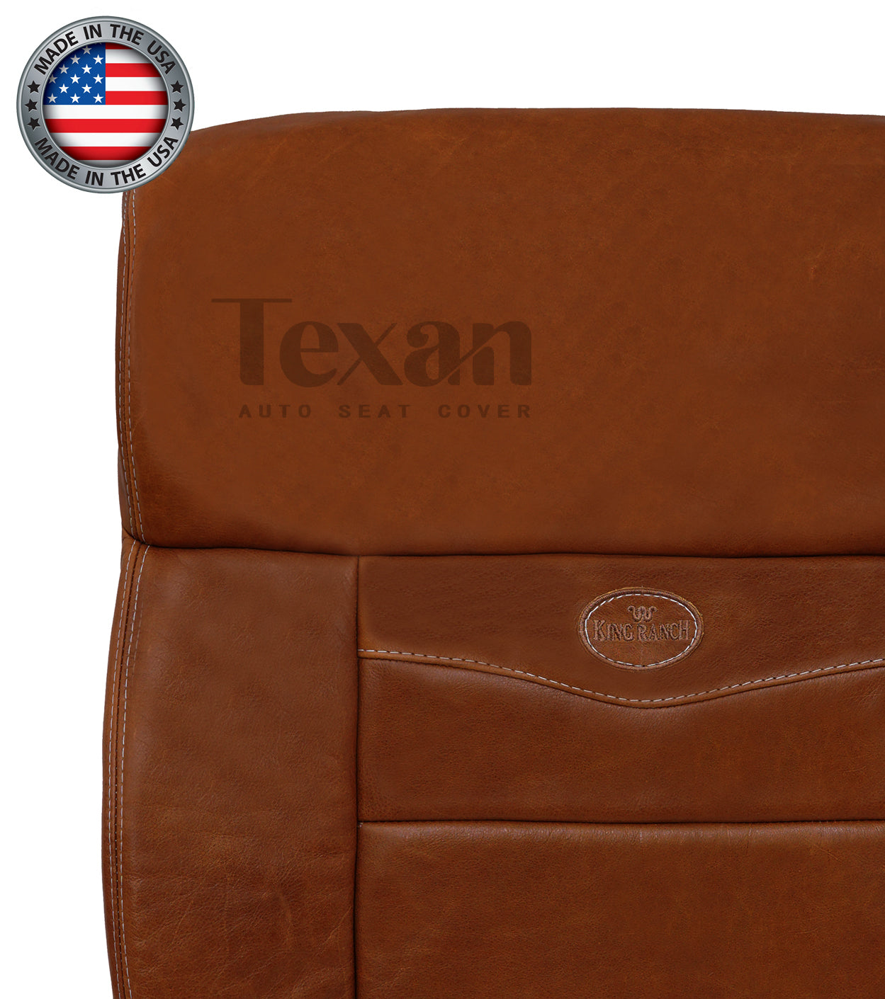 2005, 2006, 2007, 2008 Ford F150 King Ranch 2WD Driver Lean Back Leather Replacement Seat Cover