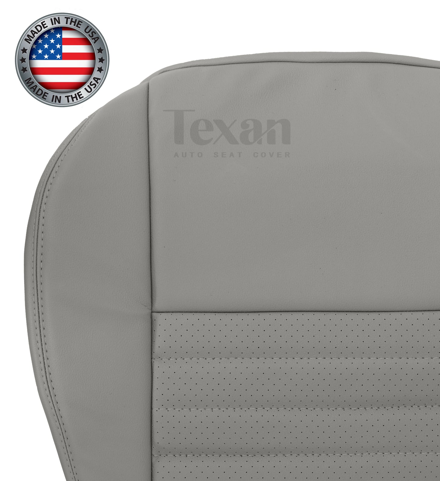 1999, 2000, 2001, 2002, 2003, 2004 Ford Mustang GT V8 Passenger Bottom Leather Seat Cover Gray