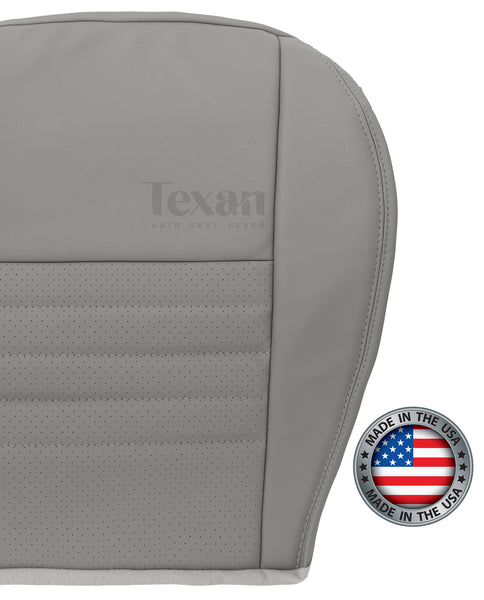 1999, 2000, 2001, 2002, 2003, 2004 Ford Mustang GT V8 Driver Bottom Leather Seat Cover Gray
