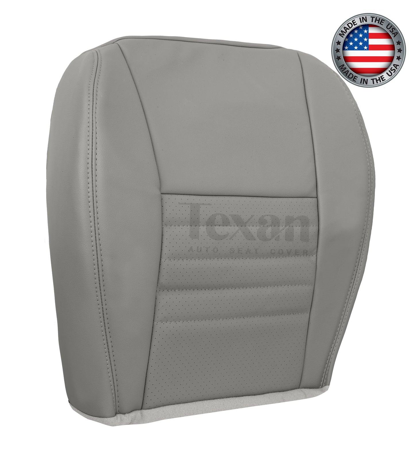 1999, 2000, 2001, 2002, 2003, 2004 Ford Mustang GT V8 Driver Bottom Leather Seat Cover Gray