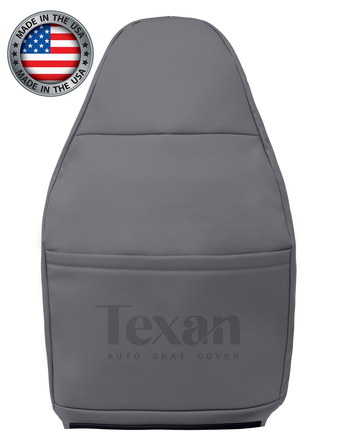 1997 to 2002 Ford Expedition Eddie Bauer XLT Driver Side Lean Back Synthetic Leather Replacement Seat Cover Gray
