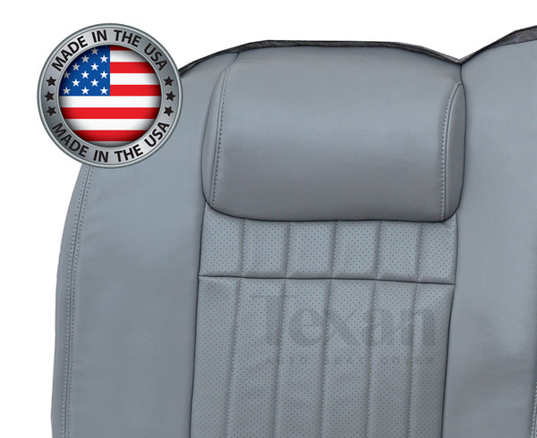 1994, 1995, 1996 Chevy Impala SS second row Lean Back Perforated Leather Replacement Seat Cover Gray