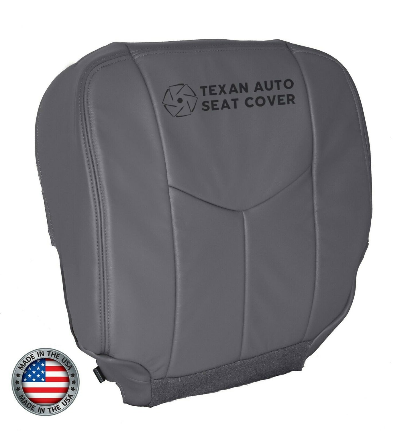 Fits 2005, 2006 Chevy Avalanche 1500 2500 LT LS Z71, Z66 Passenger Side Bottom Synthetic Leather Replacement Seat Cover Gray