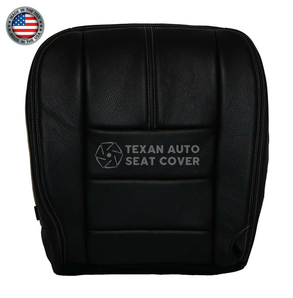 2008, 2009, 2010 Ford F250 F350 F450 F550  Driver Bottom Replacement Leather Seat Cover Black