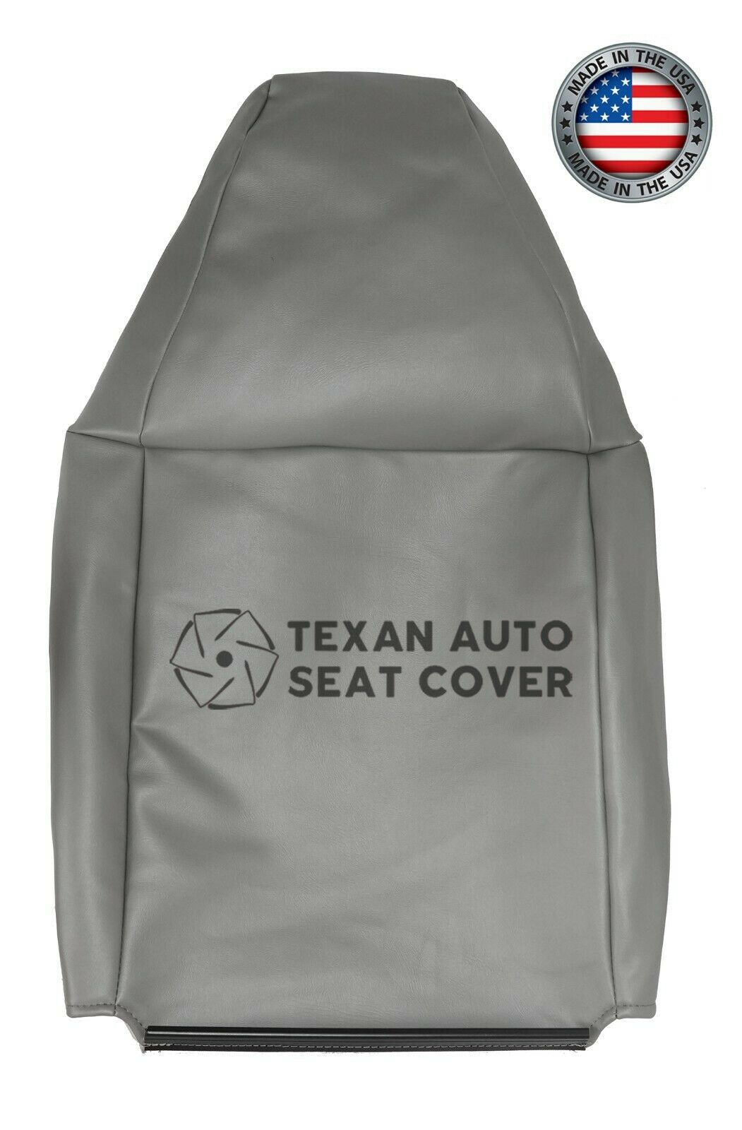 2008,2009,2010,2011,2012,2013,2014 GMC SAVANA Driver Side Lean Back Synthetic Leather Replacement Seat Cover Gray
