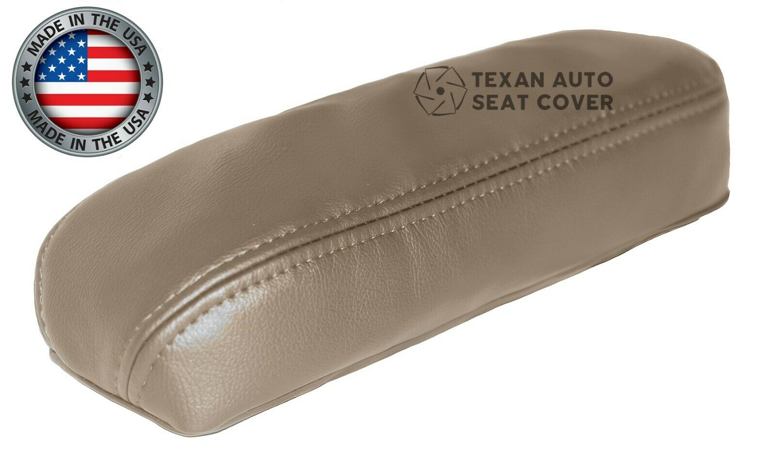 2000, 2001 Ford F150 Lariat  Passenger Side Armrest Synthetic Leather Replacement Cover Tan
