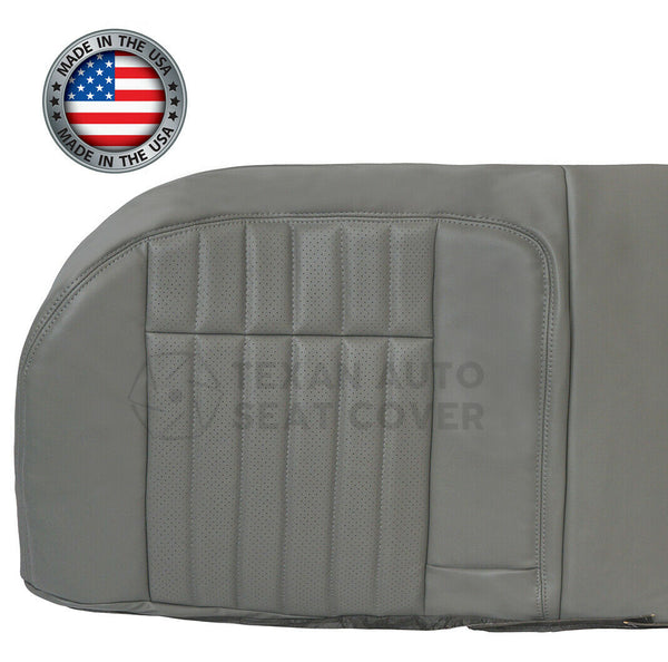 1994, 1995, 1996 Chevy Impala SS Second Row Bottom Perforated Leather Replacement Seat Cover Gray