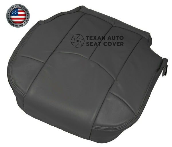 Fits 2002 Chevy Avalanche 1500 2500 LT LS Z71 Z66 Passenger Side Bottom Leather Replacement Seat Cover Dark Gray