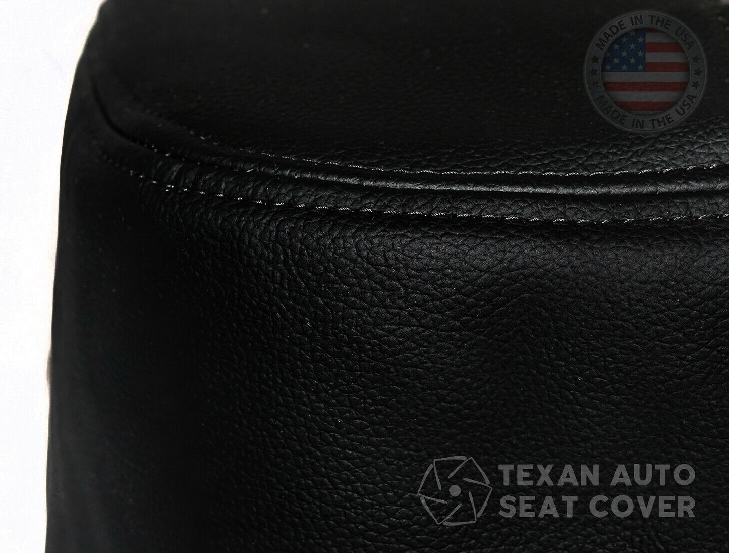 Fits 2007, 2008, 2009, 2010, 2011, 2012, 2013, 2014 GMC Yukon, Yukon XL  Center Console Synthetic Leather Replacement Cover Black