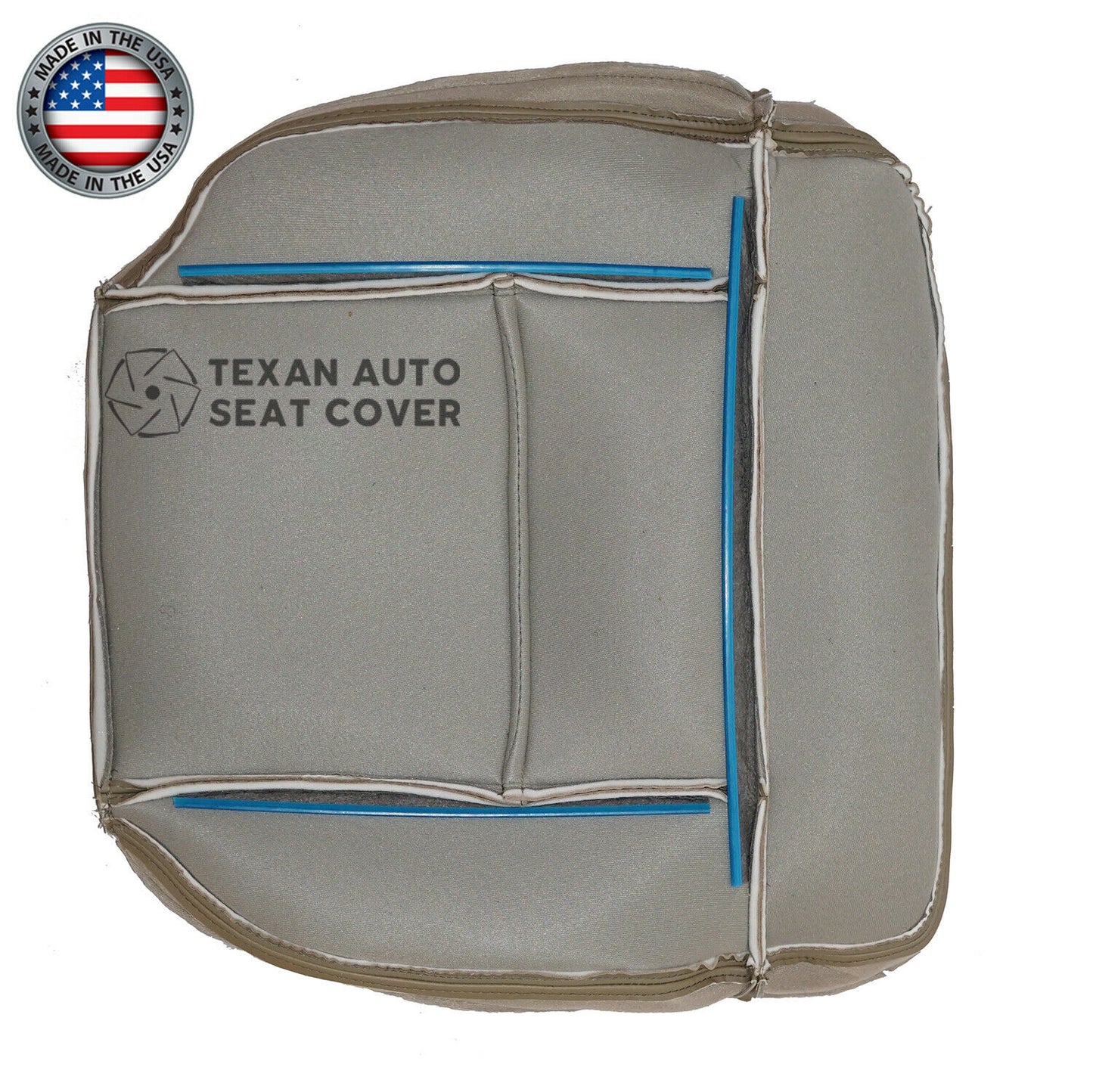 2005, 2006, 2007, 2008, Ford F-150 Lariat Driver Bottom Synthetic Leather Replacement Seat Cover Pebble Tan