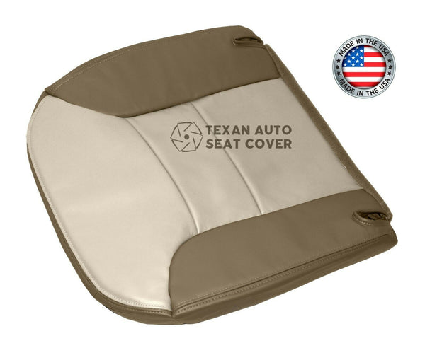 1999, 2000 Chevy Tahoe Limited, Z71 Passenger Side Bottom Leather Seat Cover 2Tone Tan