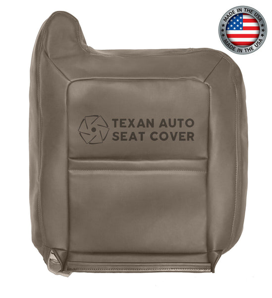 2003, 2004, 2005, 2006, 2007 GMC Sierra  SLT SLE Driver Side Lean Back Synthetic Leather Replacement Seat Cover Tan