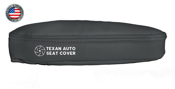 Fits 2002 Chevy Avalanche Driver Side Armrest Synthetic Leather Replacement Cover Dark Gray