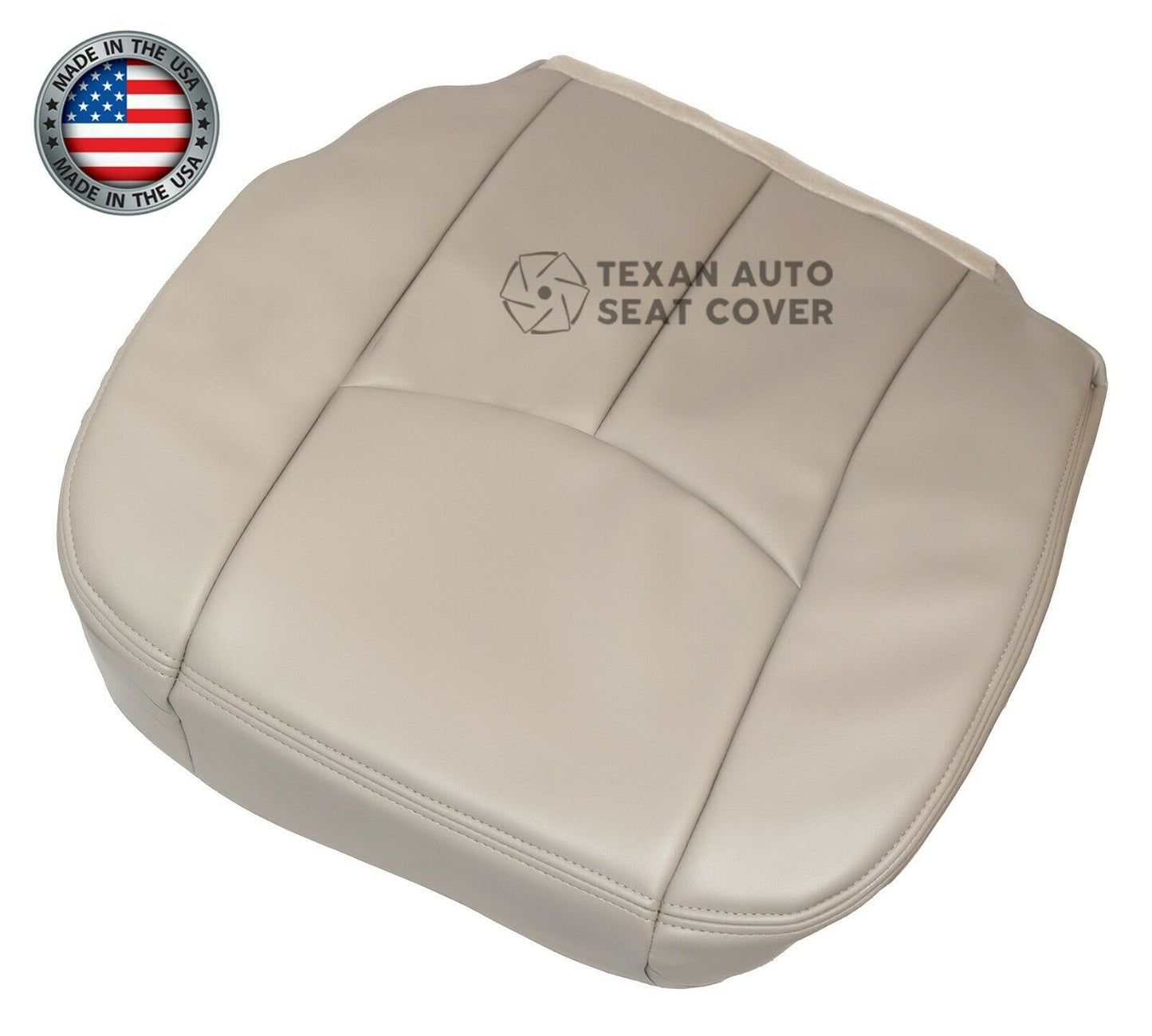 Fits 2005, 2006 Chevy Avalanche 1500 2500 LT LS Z71, Z66 Driver Side Bottom Leather Replacement Seat Cover Shale