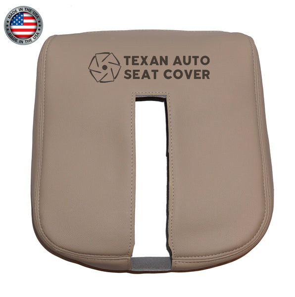 2007 to 2014 GMC Sierra Center Console Synthetic Leather Replacement Cover Tan