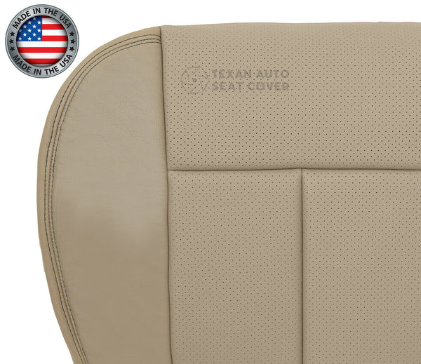 2009, 2010 Ford F150 Lariat Passenger Bottom Perforated Synthetic Leather Seat Cover tan