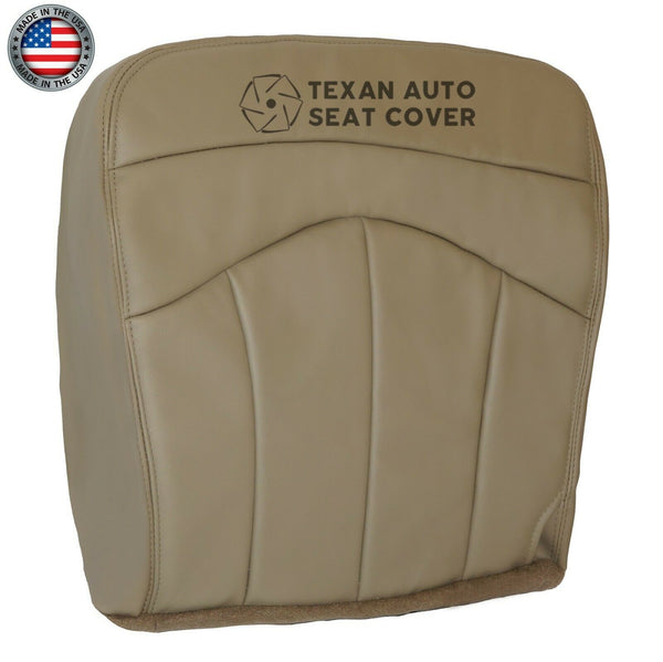 2000, 2001 Ford F150 Lariat Single-Cab, Super-Cab, Extended-Cab Passenger Side Bottom Synthetic Leather Replacement Seat Cover Tan