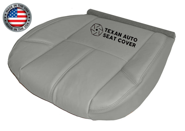 Fits 2007, 2008, 2009, 2020, 2011, 2012, 2013 Chevy Avalanche Driver Side Bottom Synthetic Leather Replacement Seat Cover Gray