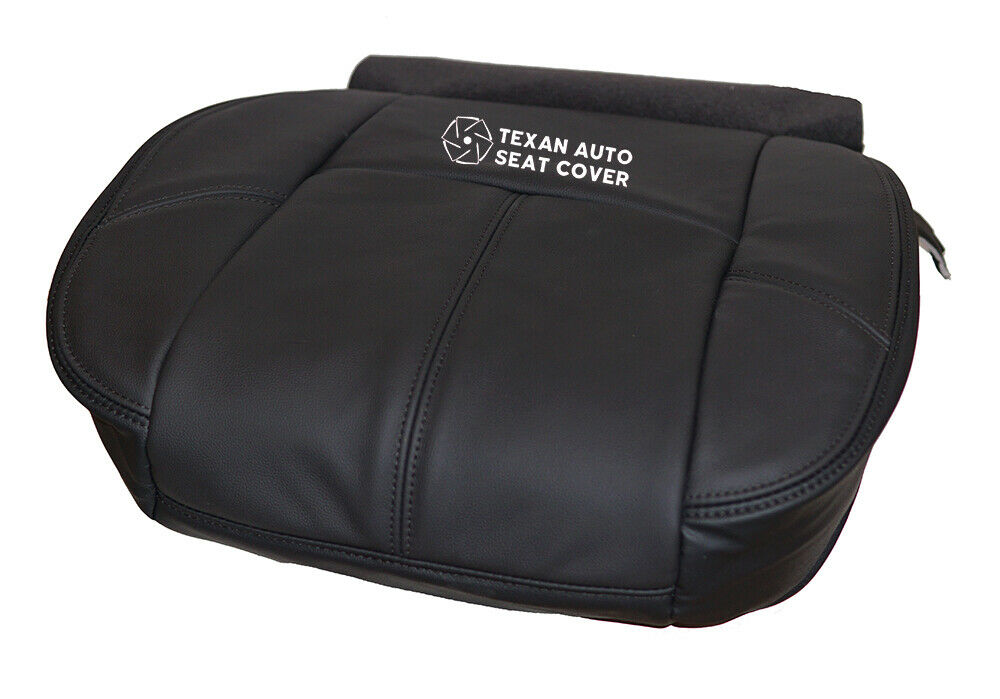 Fits 2007, 2008, 2009, 2020, 2011, 2012, 2013 Chevy Avalanche Passenger Side Bottom Synthetic Leather Replacement Seat Cover Black