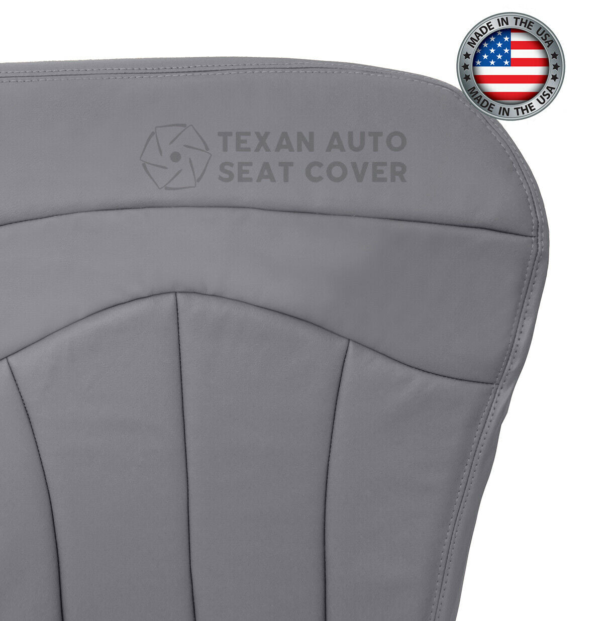 1999, 2000, 2001 Ford F150 Lariat Single-Cab, Super-Cab Passenger Bench Leather Seat Cover Gray 60/40