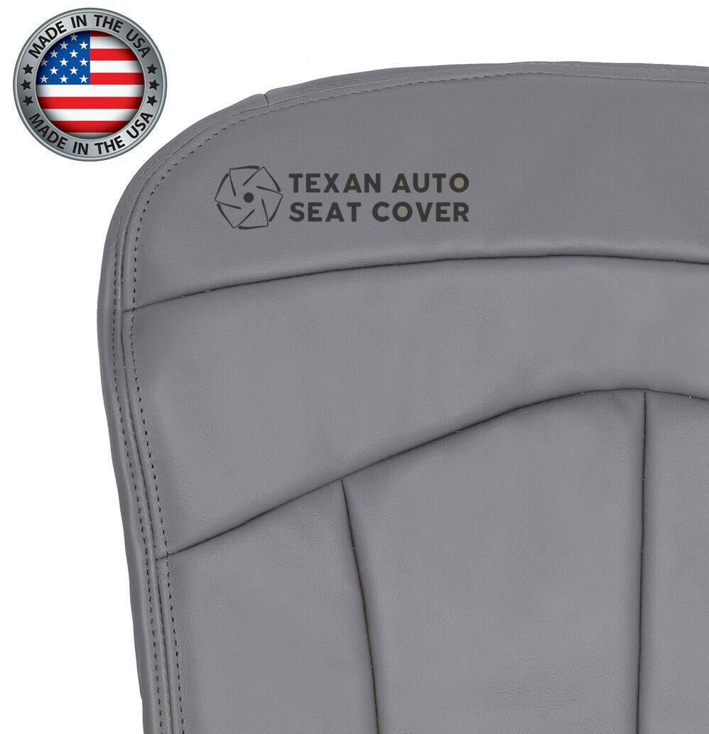 1999, 2000, 2001 Ford F150 Lariat Single-Cab, Super-Cab, Extended-Cab Passenger Bottom Leather Seat Cover Gray