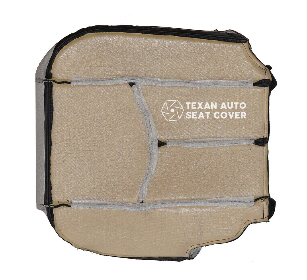 2003, 2004, 2005, 2006, 2007 GMC Sierra  SLT SLE Driver Side Bottom Leather Replacement Seat Cover Dark Gray