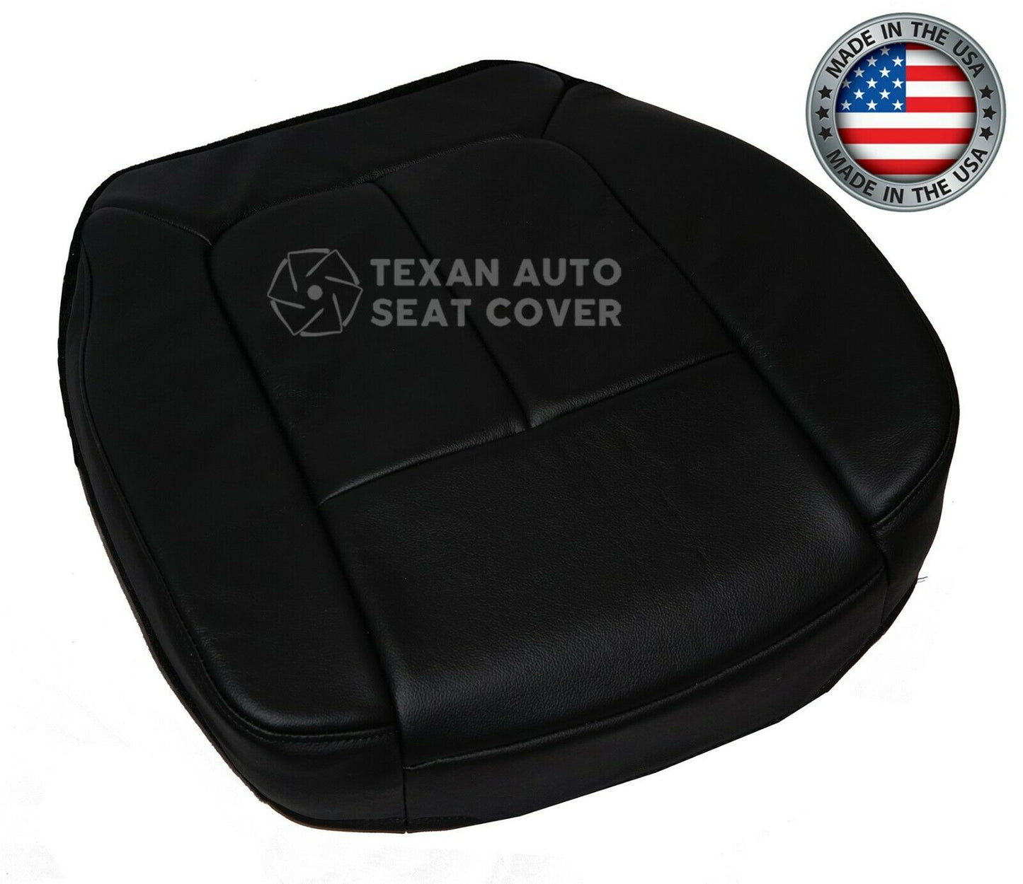 2009, 2010, 2011, 2012, 2013, 2014 Ford F150 Lariat Passenger Bottom Synthetic  Leather Seat Cover Black