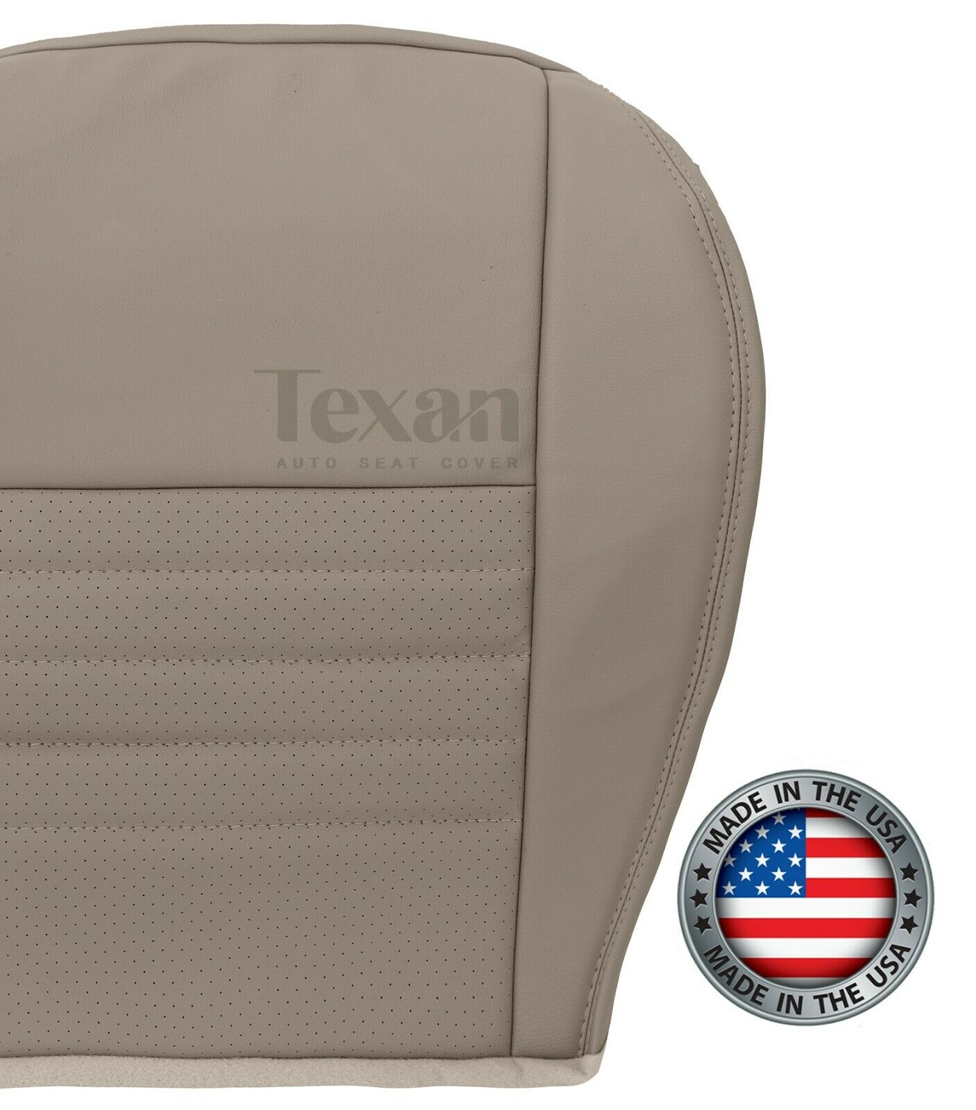 1999, 2000, 2001, 2002, 2003, 2004 Ford Mustang GT V8 Driver Bottom Leather Seat Cover Tan