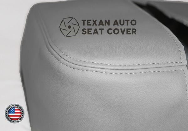 2007 to 2014 GMC Sierra Center Console Synthetic Leather Replacement Cover Gray