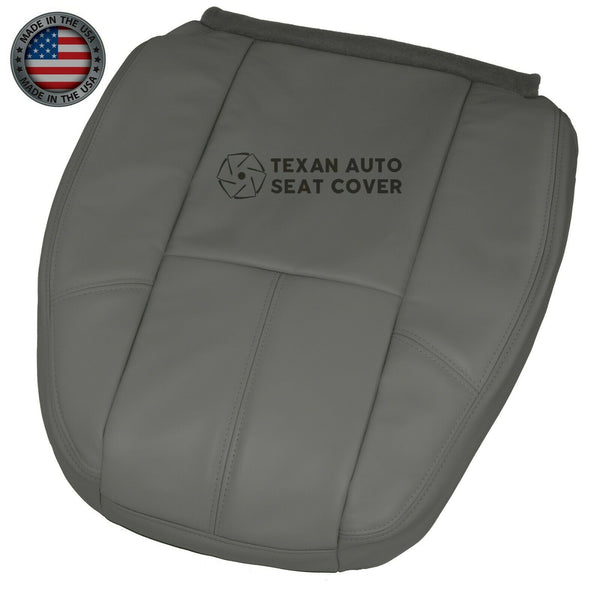 2007, 2008, 2009, 2010, 2011, 2012, 2013, 2014 GMC Sierra 1500HD 2500HD 3500HD Work Truck Driver Side Lean Back Synthetic Leather Replacement Seat Cover Dark Gray