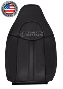 2008,2009,2010,2012,2013,2014 GMC SAVANA Driver Side Lean Back Synthetic Leather Replacement Seat Cover Dark Gray