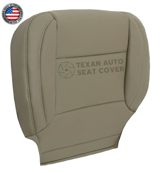 2015, 2016, 2017, 2018 GMC Yukon, Yukon XL Driver Side Bottom Perforated Synthetic Leather Replacement Seat Cover Tan