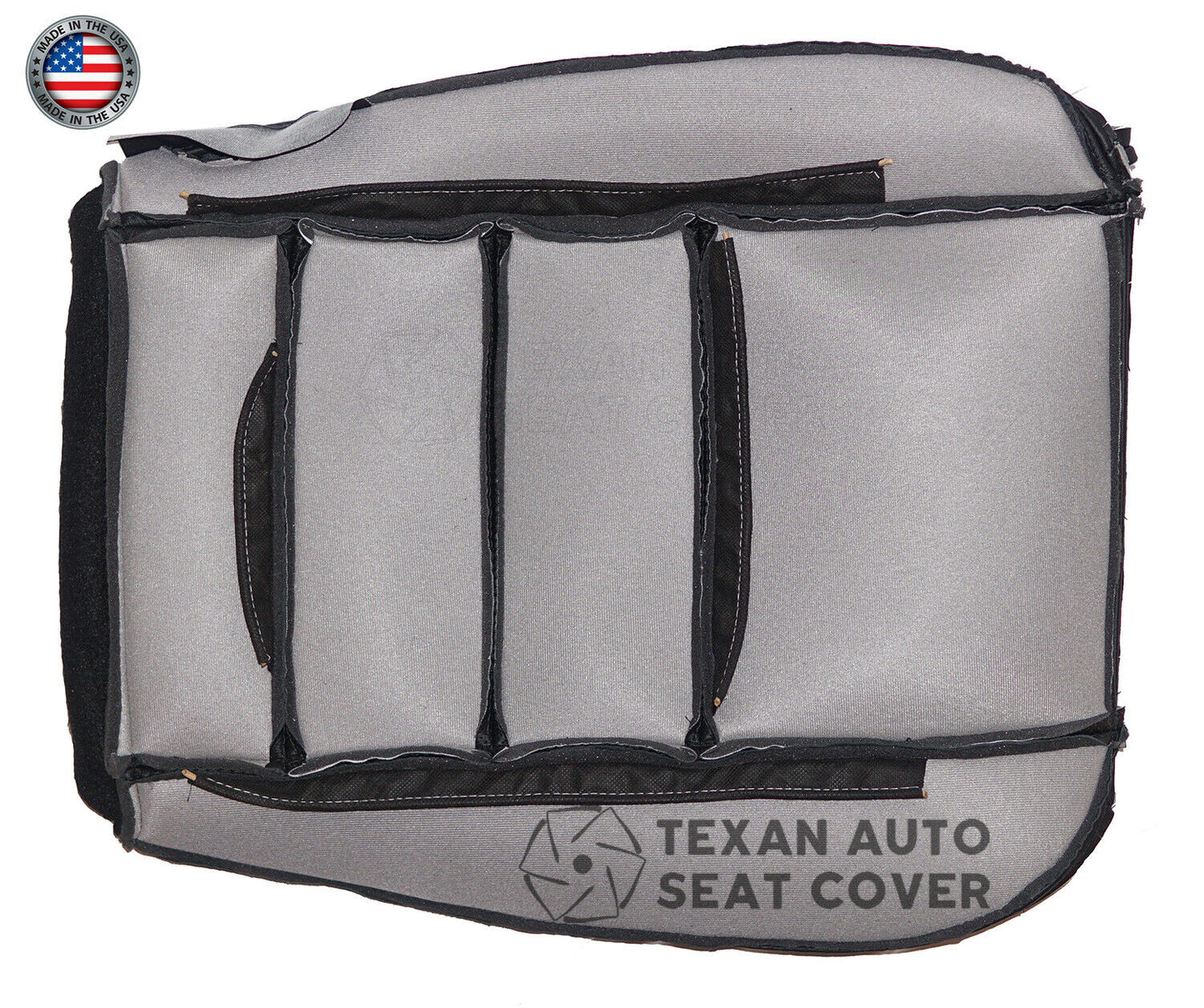 2002,  2003, 2004, 2005, 2006, 2007  Ford F250 F350 F450 F550 Lariat XLT Sport  Driver Bottom Perforated Synthetic Leather Replacement  Seat Cover Black