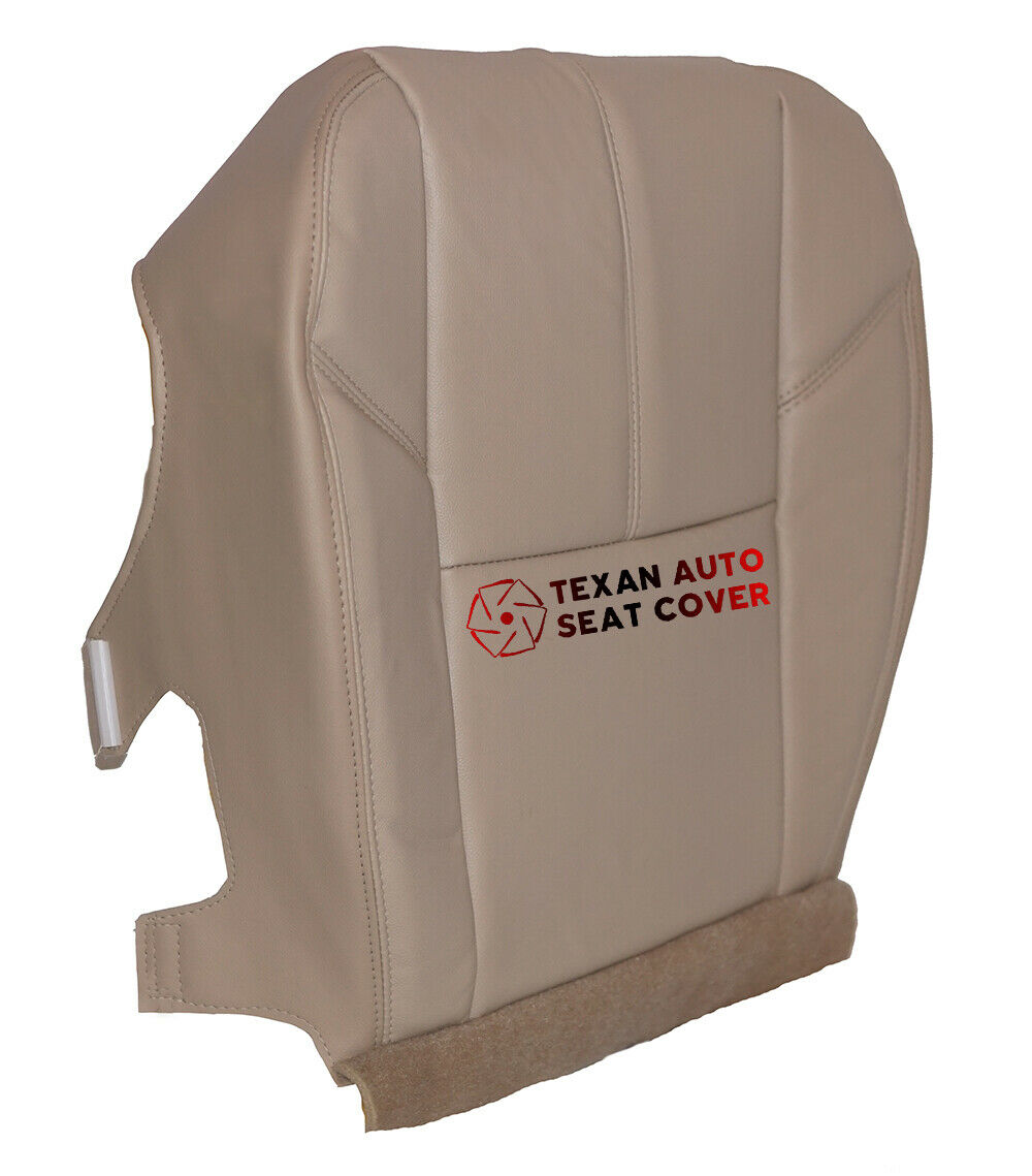 Fits 2007, 2008, 2009, 2020, 2011, 2012, 2013 Chevy Avalanche Passenger Side Bottom Synthetic Leather Replacement Seat Cover Tan