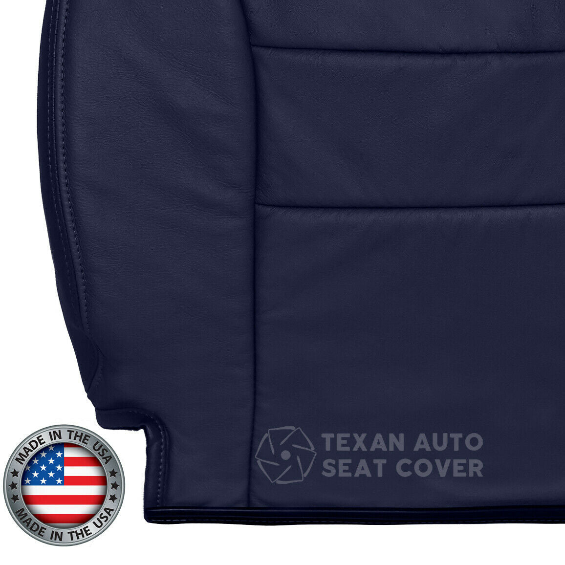 1995 to 2000 Chevy Silverado Driver Side Lean Back Synthetic Leather Seat Cover Blue