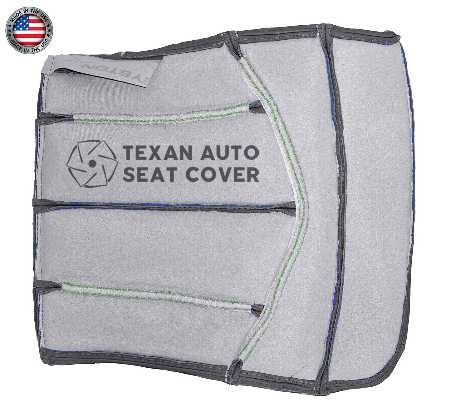 1999, 2000, 2001 Ford F150 Lariat Single-Cab, Super-Cab, Extended-Cab Passenger Bottom Leather Seat Cover Gray