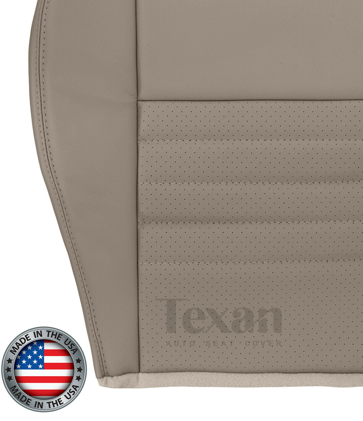 1999, 2000, 2001, 2002, 2003, 2004 Ford Mustang GT V8 Driver Bottom Leather Seat Cover Tan