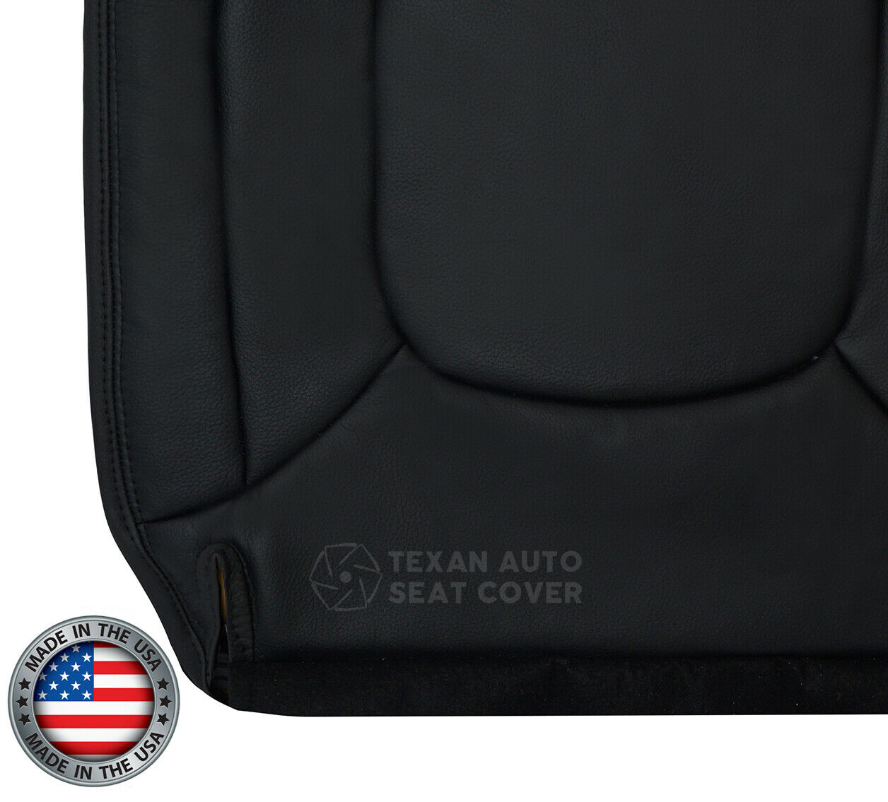 2004, 2005 Dodge Ram 1500, 2500, 3500 Laramie SLT Driver Bottom Leather Seat Cover Dark Gray