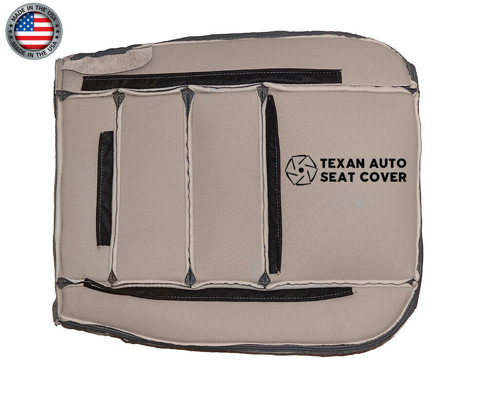 2003, 2004, 2005, 2006, 2007 Ford F250 F350 F450 F550 Lariat XLT, Crew Cab Driver Side Bottom Leather Seat Cover Tan