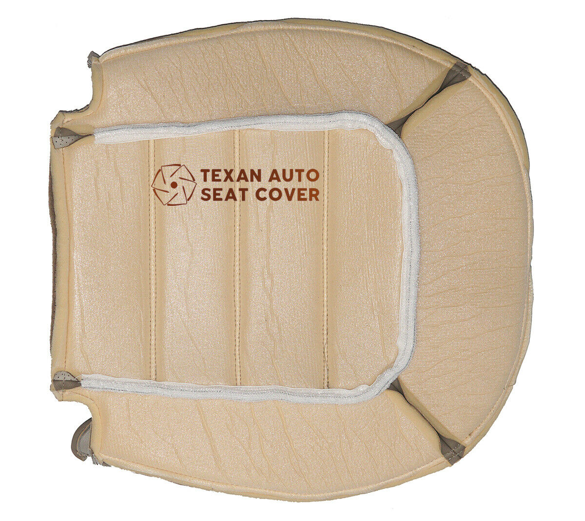 2002, 2003, 2004, 2005 Ford Explorer Eddie Bauer Passenger Bottom Replacement Leather Seat Cover 2Tone Tan