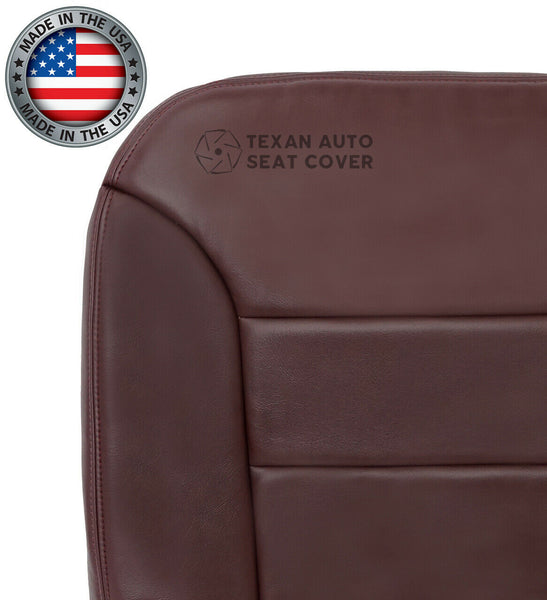 1995, 1996, 1997, 1998, 1999, 2000 Chevy Silverado C/K 1500 2500 3500 Driver Side Bottom  Synthetic Leather Replacement Seat Cover Red