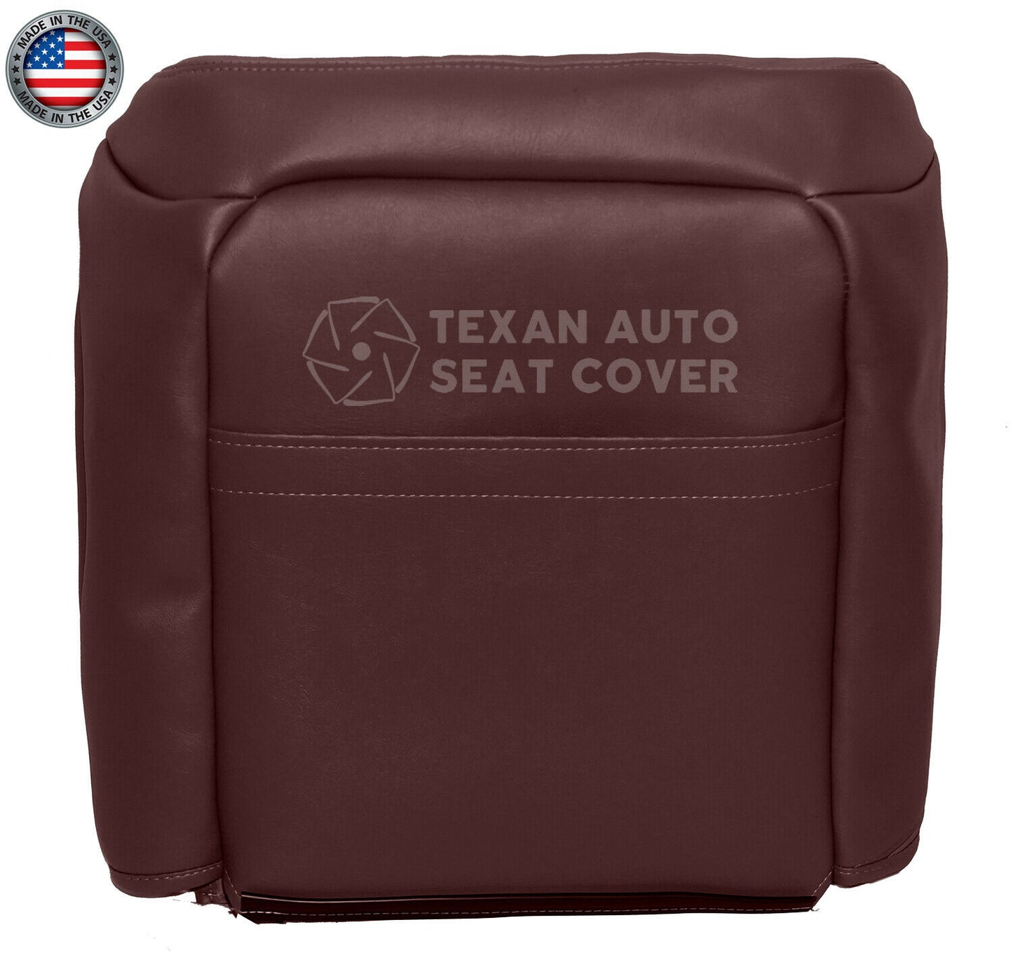 1995 to 2000 Chevy Silverado Driver Side Lean Back Synthetic Leather Seat Cover Red