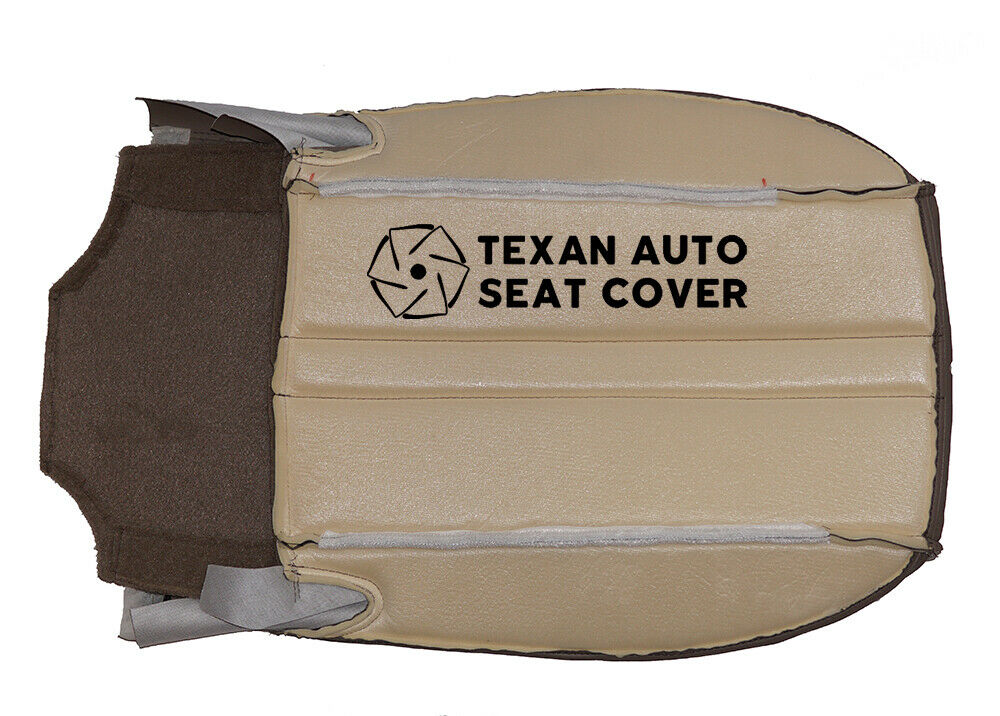 1997 to 2002 Chevy Express Passenger Side Bottom Synthetic Leather Replacement Seat Cover Tan