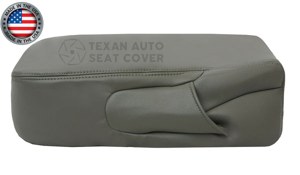 2007 to 2014 Chevy Silverado Center Console Synthetic Leather Replacement Cover Dark Gray