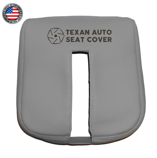 Fits 2007, 2008, 2009, 2010, 2011, 2012, 2013, 2014 GMC Yukon, Yukon XL Center Console Synthetic Leather  Replacement Cover Gray