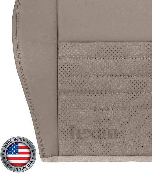 1999, 2000, 2001, 2002, 2003, 2004 Ford Mustang GT V8 Driver Bottom Synthetic Leather Seat Cover Tan